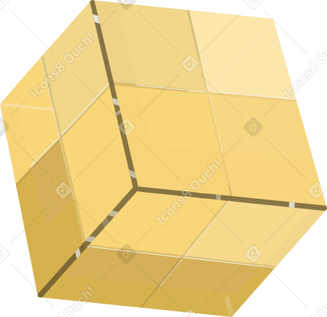 small glass cube PNG、SVG