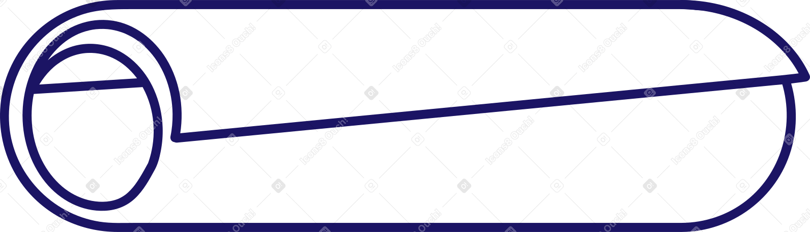 rolled up yoga mat PNG, SVG