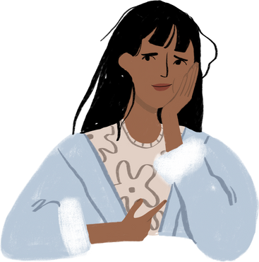 tired girl in pajamas PNG, SVG
