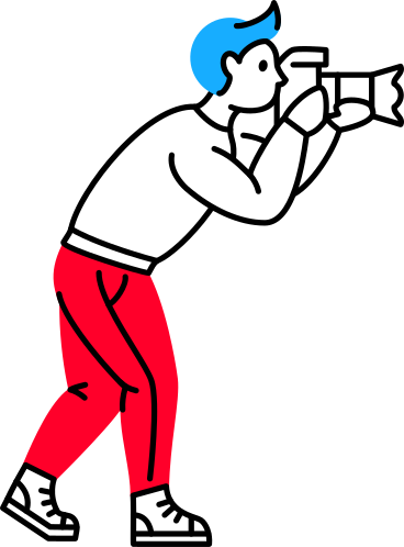man with camera PNG, SVG