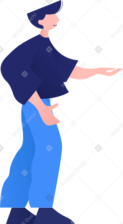 man Illustration in PNG, SVG