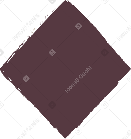 dark brown rhombus Illustration in PNG, SVG