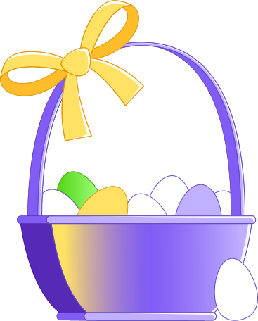 корзина с яйцами в PNG, SVG