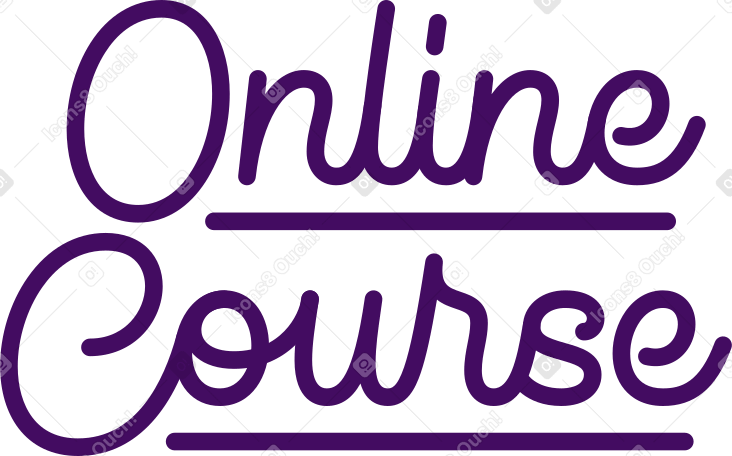 lettering online course text PNG, SVG
