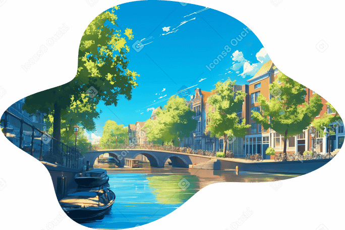 amsterdam canals background в PNG, SVG
