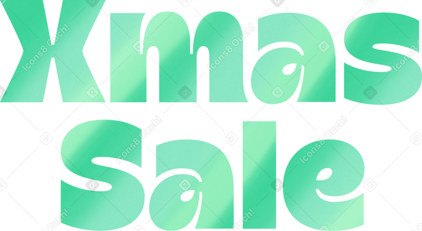 lettering xmas sale text PNG, SVG