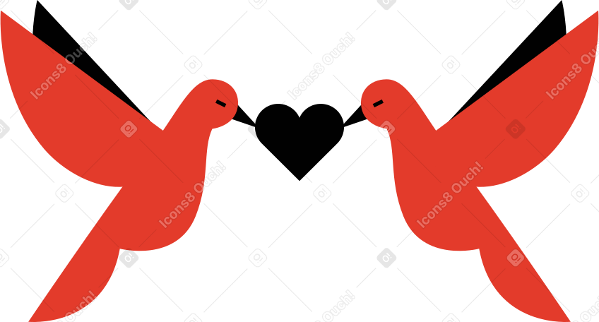 wedding doves PNG, SVG