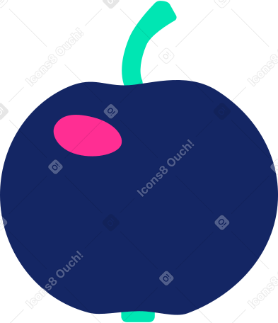 яблоко в PNG, SVG