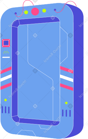 blue space door PNG, SVG