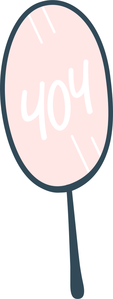 Mirror with 404 error PNG, SVG