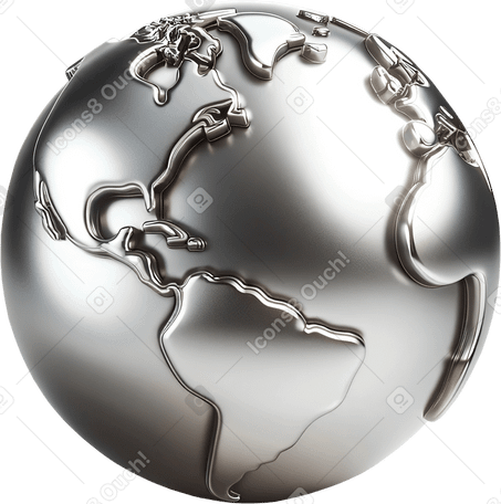 3D globe PNG, SVG