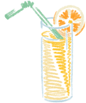 Glass of orange juice PNG, SVG