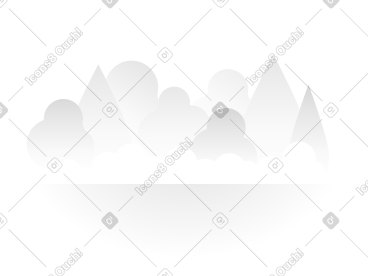 Forest with lake PNG, SVG