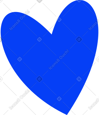 blue heart PNG, SVG