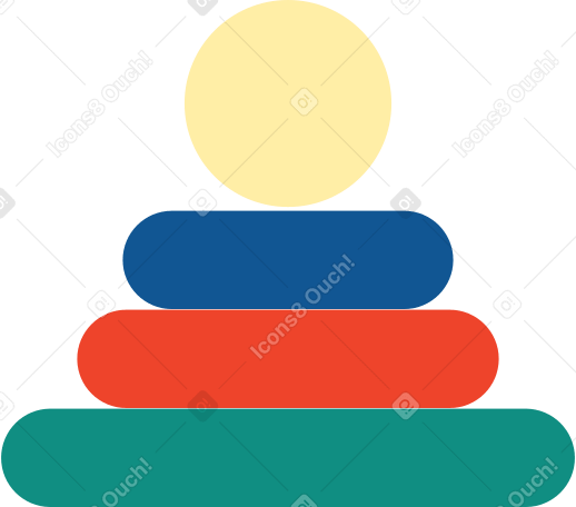 pyramid toy Illustration in PNG, SVG