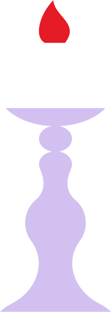 Candlestick with candle PNG, SVG