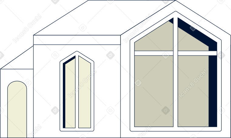 modern house PNG, SVG