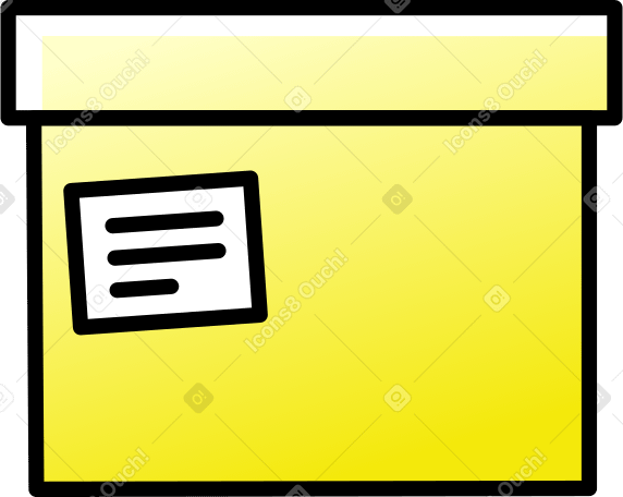 caja de paquetería PNG, SVG