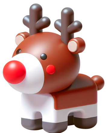christmas reindeer PNG, SVG