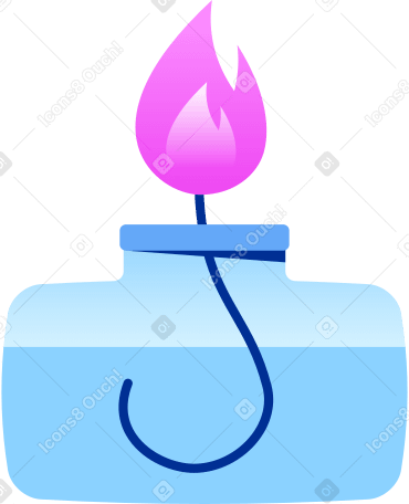 chemical burner Illustration in PNG, SVG