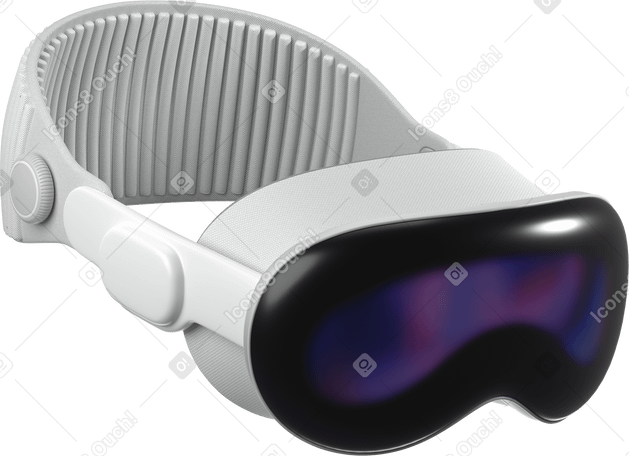 3D vr headset pro top view PNG, SVG