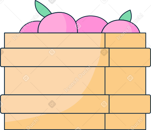 fruit box Illustration in PNG, SVG