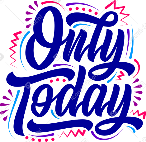 lettering only today with dots and lines text PNG, SVG