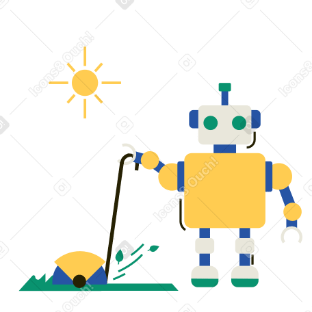 Robot Gardener PNG, SVG