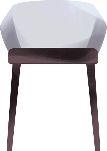 chair with gray backrest PNG, SVG
