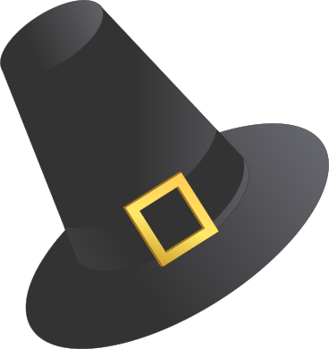 pilgrim's hat PNG, SVG