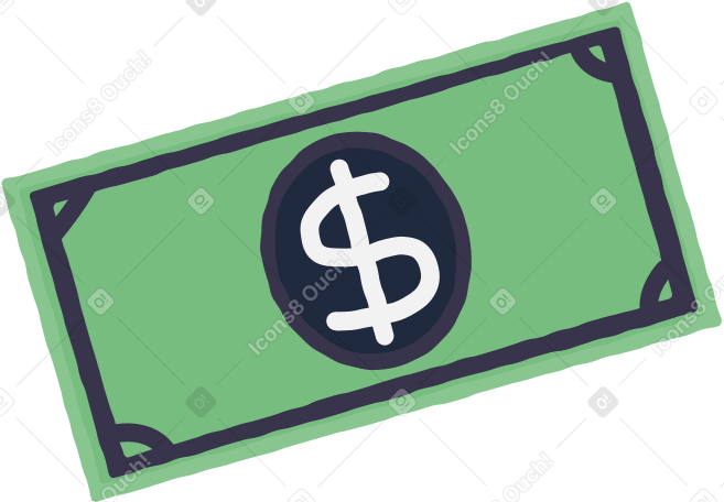 Money Illustration in PNG, SVG