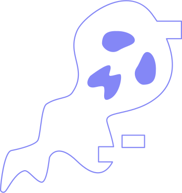 white ghost with glitch PNG, SVG