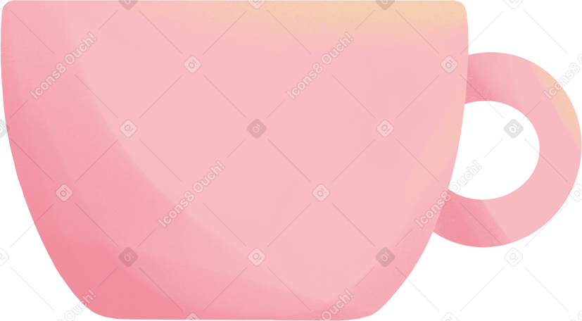 pink tea cup PNG, SVG