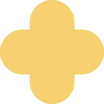 Yellow quatrefoil PNG、SVG