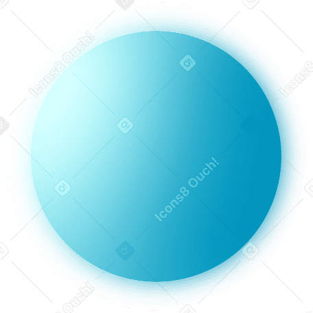 Синий шар в PNG, SVG