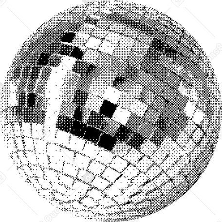 disco ball PNG, SVG