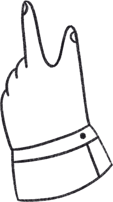 hand is pointing at something PNG, SVG