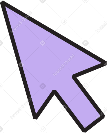 purple cursor Illustration in PNG, SVG