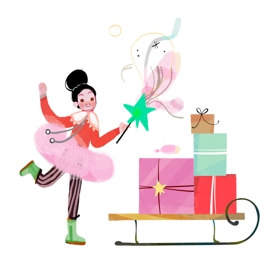 Gifts Illustration in PNG, SVG