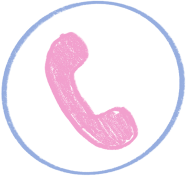pink and blue phone icon PNG, SVG