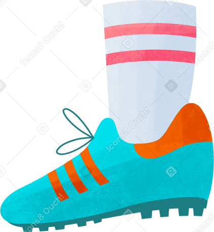 human foot with sneakers PNG, SVG