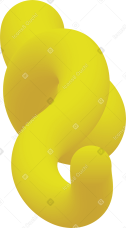 yellow curved shape PNG、SVG