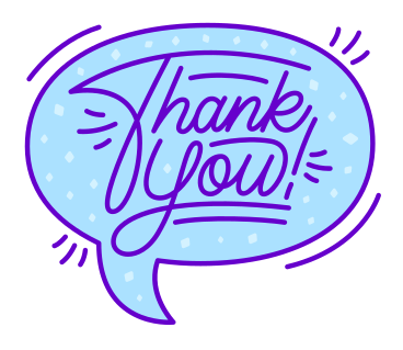 lettering sticker thank you speech bubble dots text PNG, SVG