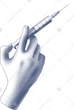 hand holding a syringe PNG, SVG