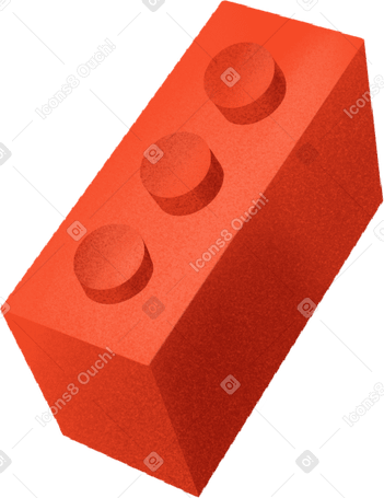 red lego brick PNG, SVG