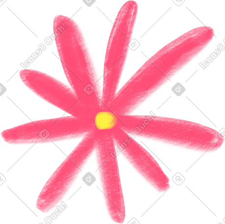 big pink flower PNG, SVG