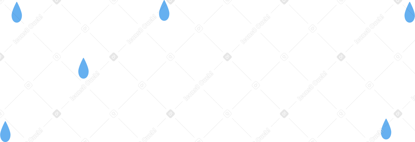 blue raindrops Illustration in PNG, SVG