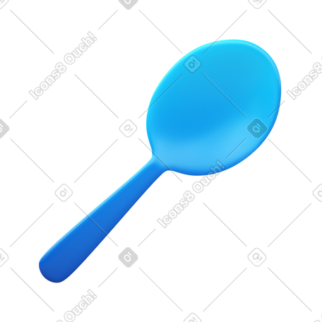 3D spoon PNG, SVG