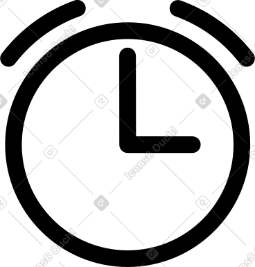 The clock showing three o'clock PNG, SVG