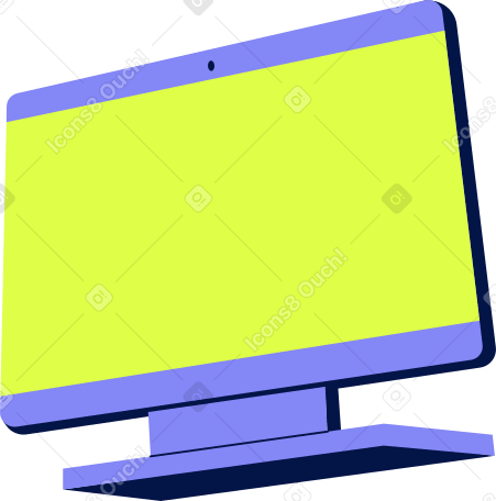 проекционный компьютерный монитор в PNG, SVG